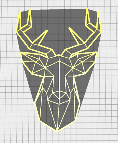Poly Deer Head (Frame not included) 3D Print 391688