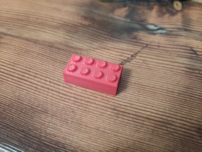 2 by 4 Lego Brick 3D Print 391786