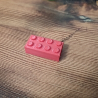 Small 2 by 4 Lego Brick 3D Printing 391786