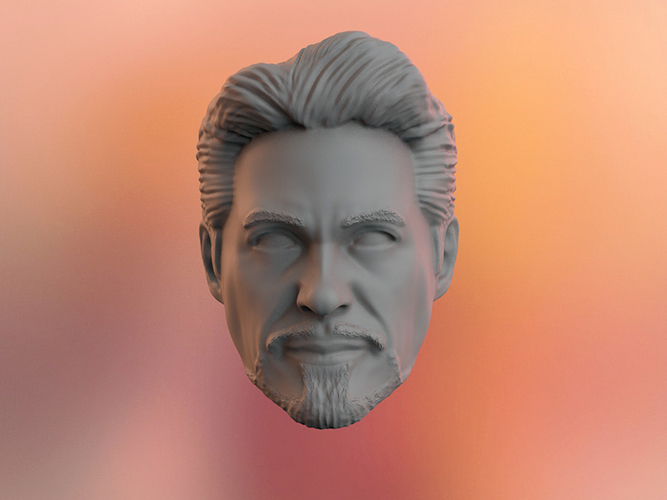 Tony Stark Headsculpt 3D print model 3D Print 391812