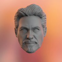 Tony Stark Headsculpt 3D print model - Thumbnail 1
