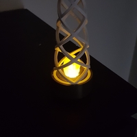 Small Twirly lamp (LED Tealight) 3D Printing 391859