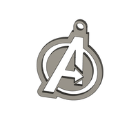 Small Avengers outline keychain 3D Printing 391949