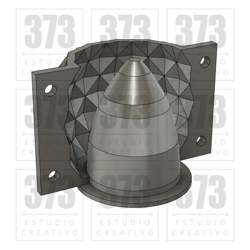 MOLD POT MOLDE MACETAS DE CEMENTO MOD42 PIÑA 3D Print 392044