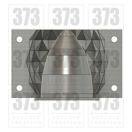 MOLD POT MOLDE MACETAS DE CEMENTO MOD42 PIÑA 3D Print 392046