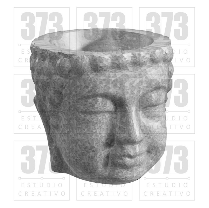 MOLD POT MOLDE MACETAS DE CEMENTO BUDDHA