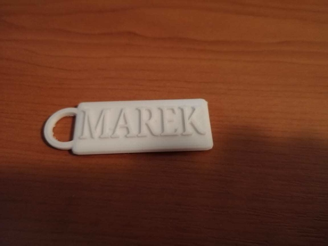 keychain 'MAREK' 3D Print 392156