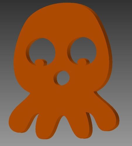 Surprised Squid 3D Print 39216