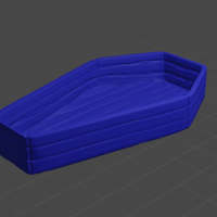 Small Realistic Coffin Model 3D Printing 392256