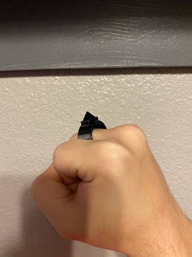 Self-Defence Ring Keychain V2 3D Print 392271