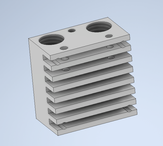 E3D Chimera+ Air Cooled Dual Extrusion Hotend CLONE 3D Print 392298