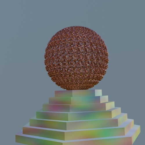 Thorn Ball 3D Printable Model for Decoration purpose 3D Print 392617
