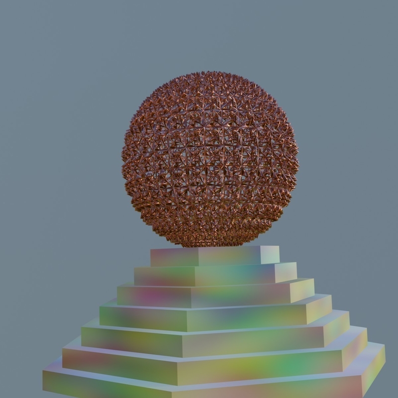 Thorn Ball 3D Printable Model for Decoration purpose