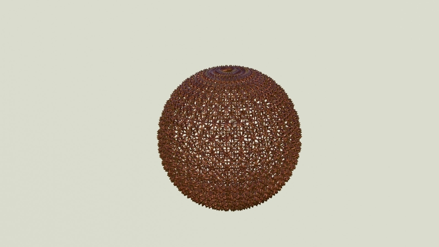 Thorn Ball 3D Printable Model for Decoration purpose 3D Print 392618