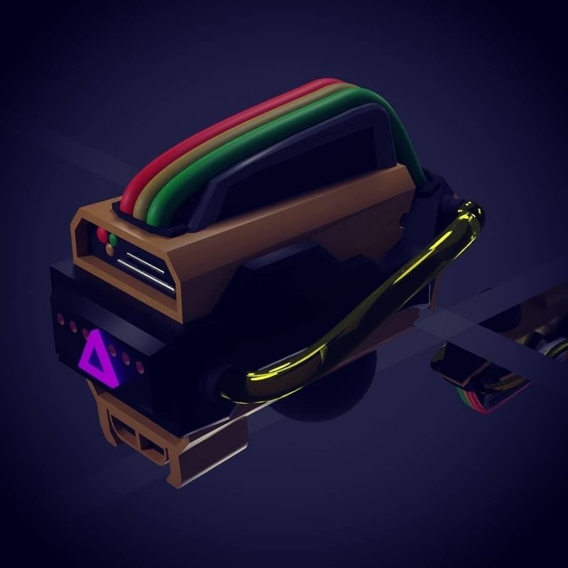 Cyberpunk Automat Head