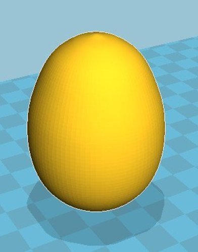 Fake chicken egg to keep the girls laying in one spot.  3D Print 39284