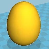 Small Fake chicken egg to keep the girls laying in one spot.  3D Printing 39284