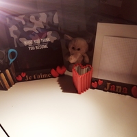 Heart book holder & pen holder - Thumbnail 9