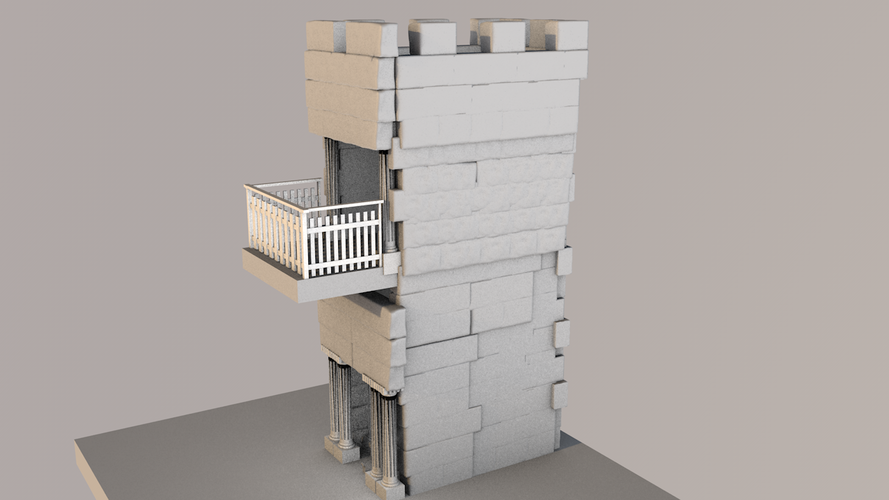 greek tower 3D Print 392858