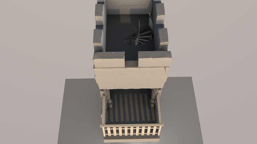 greek tower 3D Print 392859