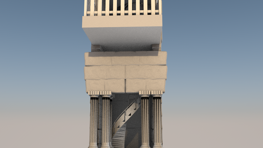 greek tower 3D Print 392861