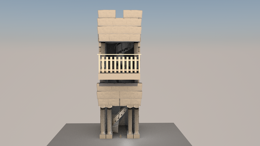 greek tower 3D Print 392862