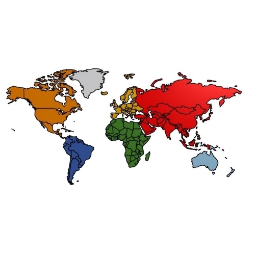 World Map 3D Print 393140