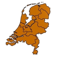 Small Map of The Netherlands 3D Printing 393172