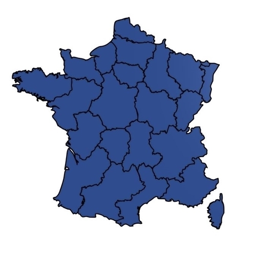 Map of France 3D Print 393180