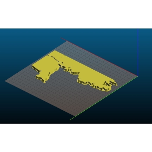 Map of France 3D Print 393184