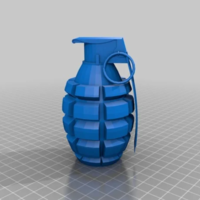 Small grenade design 3D Printing 393215