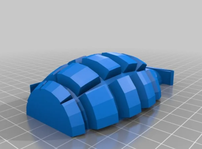 grenade design 3D Print 393216