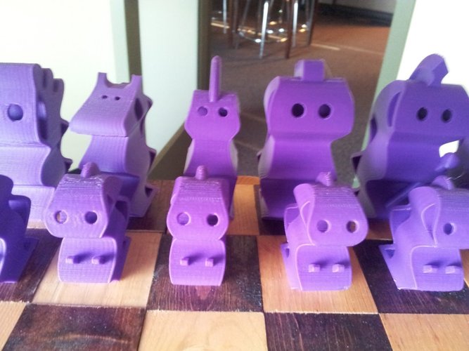 ChesSapiens chess set 3D Print 39325