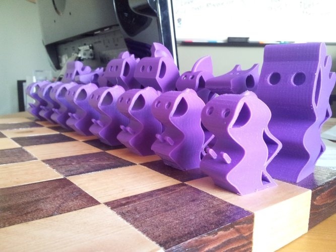 ChesSapiens chess set 3D Print 39329