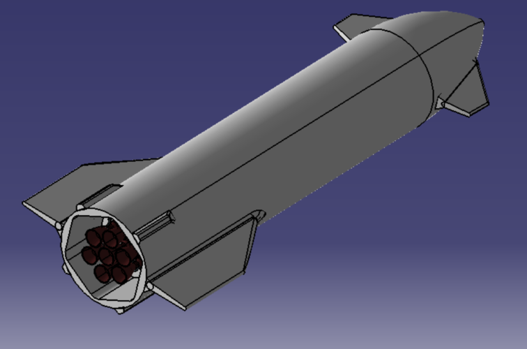 Vaisseau de fusée 3D Print 393307