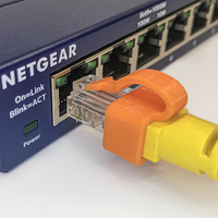 Small Ethernet | RJ45 clip to secure/repair/fix broken tab 3D Printing 393379