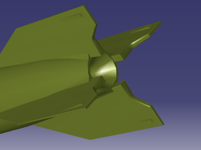 Missile V2 (WW2)  3D Print 393430