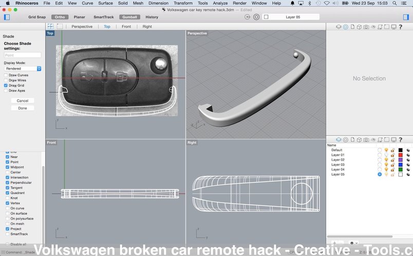 Volkswagen broken car remote hack 3D Print 39346