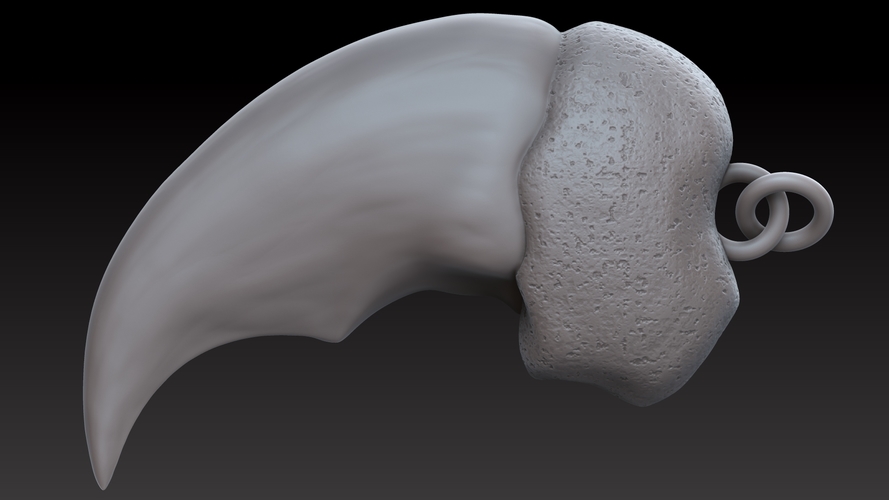 Polar bear claw pendant (4 variations) 3D Print 393482