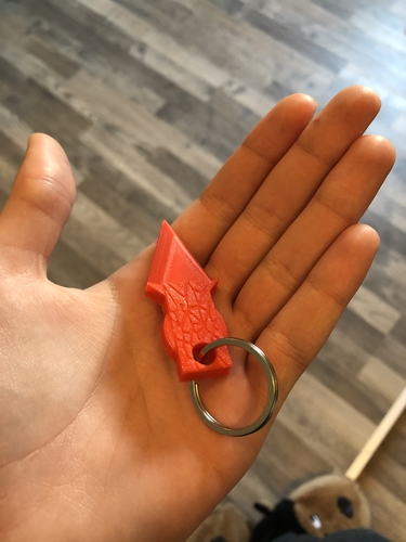 Self Defence Key Ring 3D Print 393506