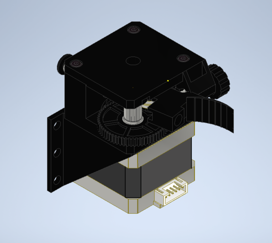 E3D Titan Extruder CLONE with a stepper motor and a mount 3D Print 393535
