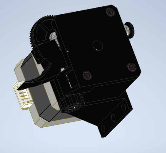 E3D Titan Extruder CLONE with a stepper motor and a mount 3D Print 393537