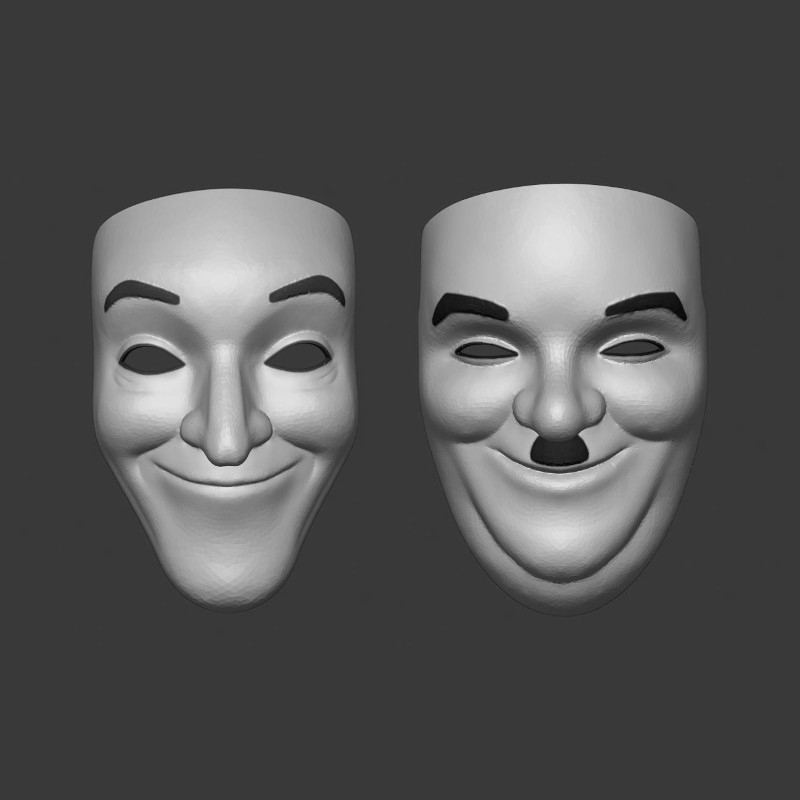 LAUREL & HARDY MASKS