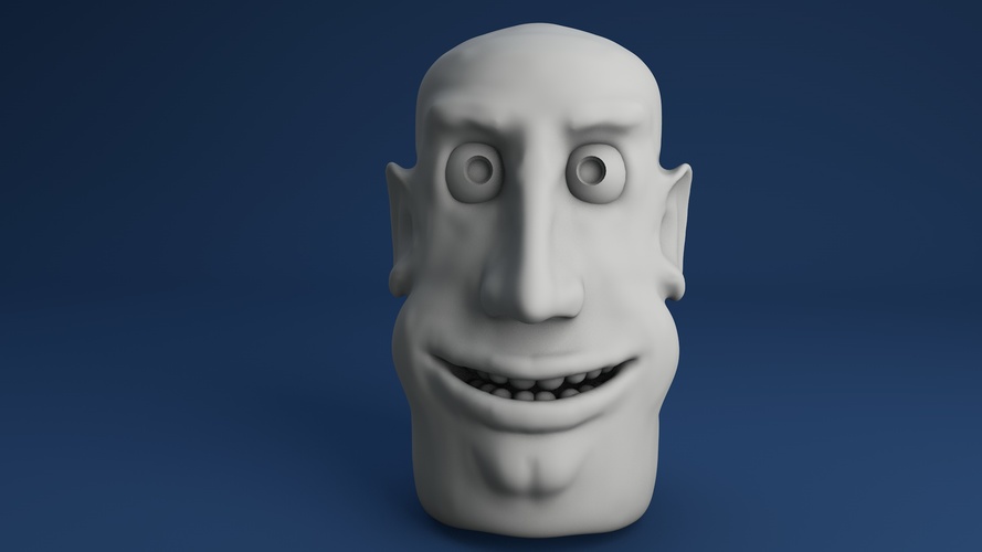 Face Finger Puppet (Version 1)  3D Print 3936