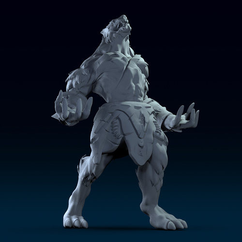 Werewolf Berserker 3D print model 3D Print 393653