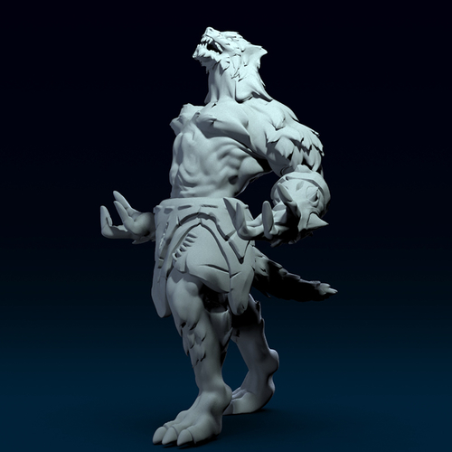 Werewolf Berserker 3D print model 3D Print 393654