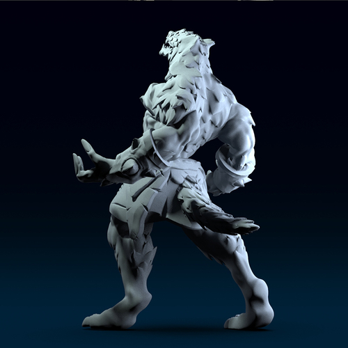 Werewolf Berserker 3D print model 3D Print 393655