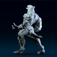 Werewolf Berserker 3D print model - Thumbnail 3