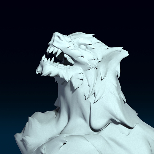 Werewolf Berserker 3D print model 3D Print 393659