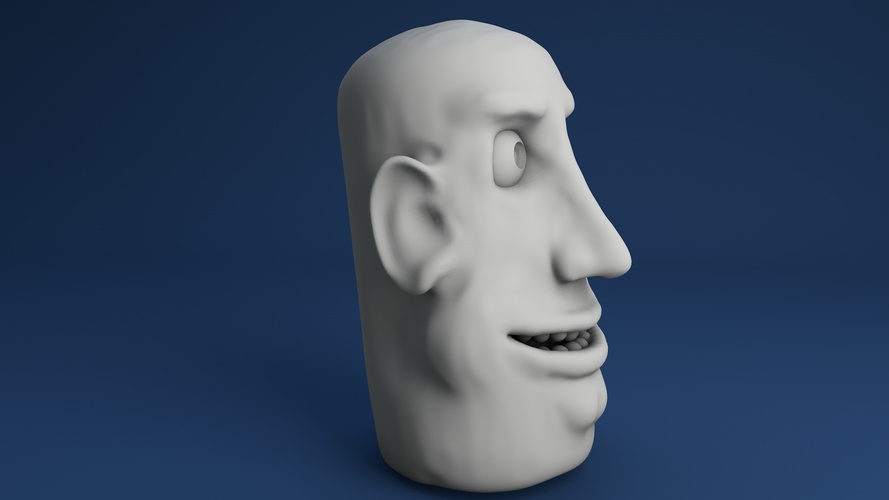 Face Finger Puppet (Version 1)  3D Print 3937